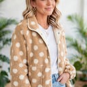  Luxe Polka Faux Fur Jacket | S-XL