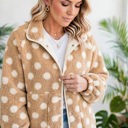  Luxe Polka Faux Fur Jacket | S-XL