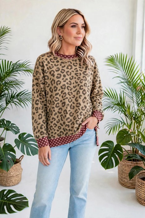 Spot On Chic Colorblock Trim Top | S-XL