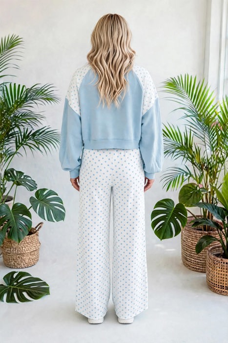 Spot & Style Patchwork Two-Piece Set | S-XL