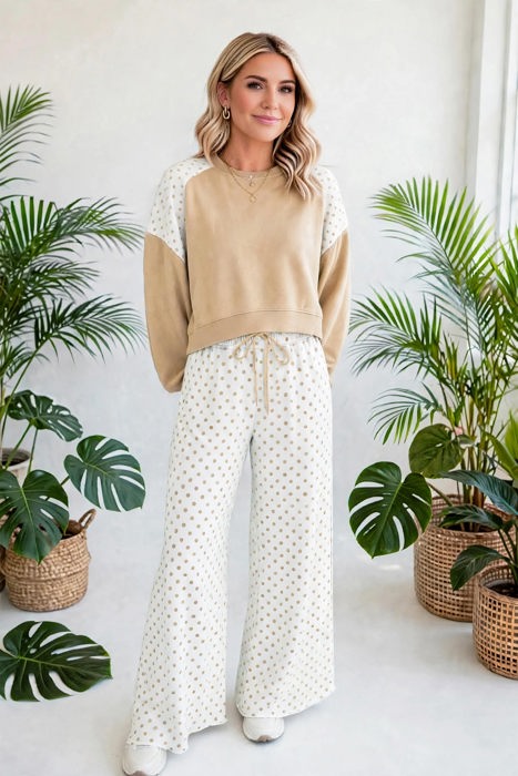 Spot & Style Patchwork Two-Piece Set | S-XL
