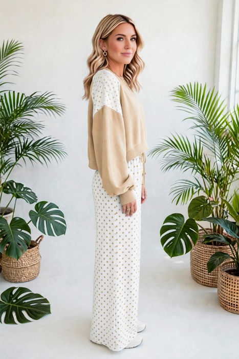 Spot & Style Patchwork Two-Piece Set | S-XL
