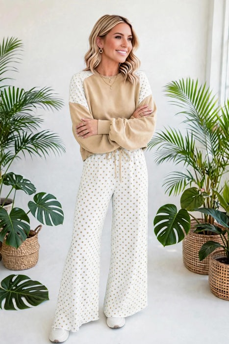 Spot & Style Patchwork Two-Piece Set | S-XL