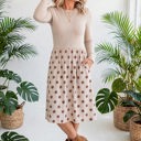  Dainty Dot Elegance Midi Dress | S-XL