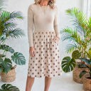  Dainty Dot Elegance Midi Dress | S-XL