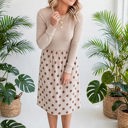  Dainty Dot Elegance Midi Dress | S-XL
