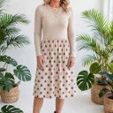  Dainty Dot Elegance Midi Dress | S-XL