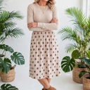  Dainty Dot Elegance Midi Dress | S-XL