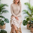 Dainty Dot Elegance Midi Dress | S-XL