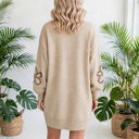  Floravelle Puff Sleeve Knit Sweater Dress | S-XL