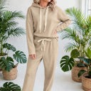  Lace & Luxe Drawstring Pullover Hoodies Corduroy Set | S-XL