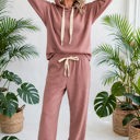  Lace & Luxe Drawstring Pullover Hoodies Corduroy Set | S-XL
