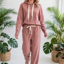  Lace & Luxe Drawstring Pullover Hoodies Corduroy Set | S-XL