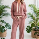  Lace & Luxe Drawstring Pullover Hoodies Corduroy Set | S-XL