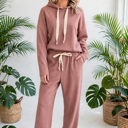  Lace & Luxe Drawstring Pullover Hoodies Corduroy Set | S-XL
