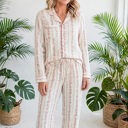  Rosy Reverie Button-Up Pajama Set | S-XL