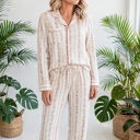  Rosy Reverie Button-Up Pajama Set | S-XL