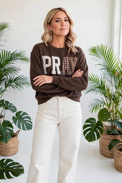 Prairie Charm Plaid Sweatshirt | S-XL