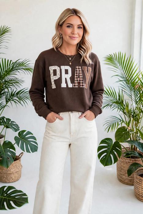 Prairie Charm Plaid Sweatshirt | S-XL