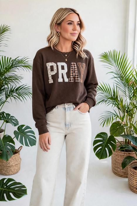 Prairie Charm Plaid Sweatshirt | S-XL