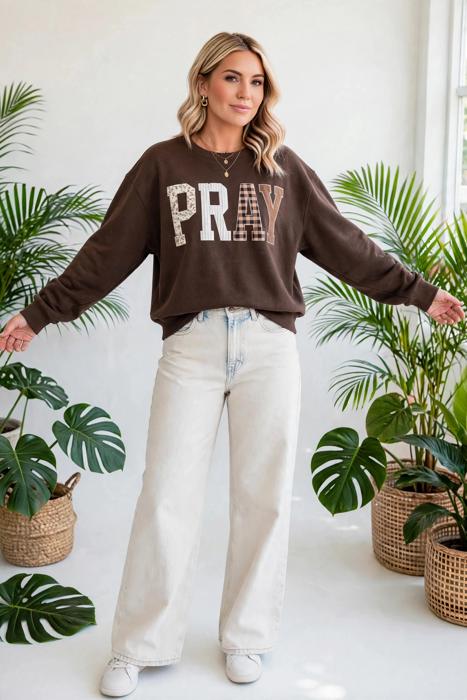 Prairie Charm Plaid Sweatshirt | S-XL