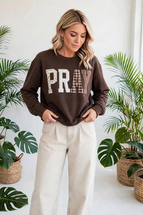 Prairie Charm Plaid Sweatshirt | S-XL