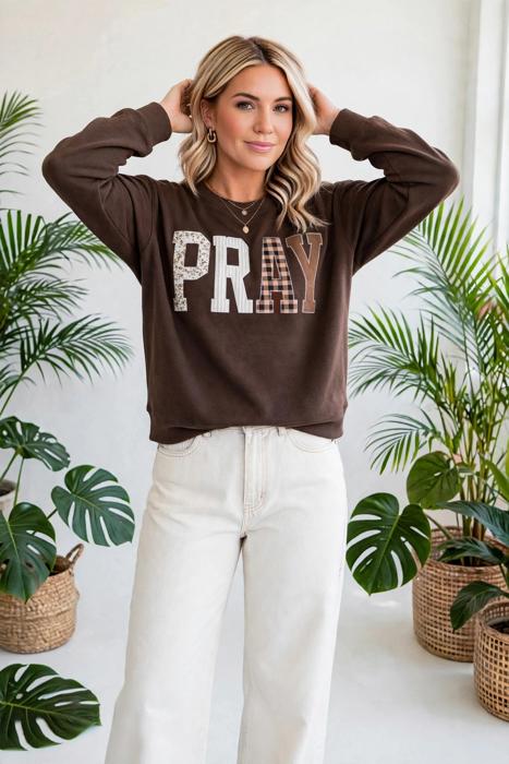 Prairie Charm Plaid Sweatshirt | S-XL