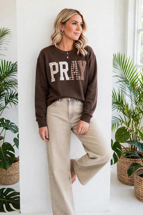 Prairie Charm Plaid Sweatshirt | S-XL