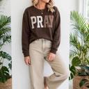  Prairie Charm Plaid Sweatshirt | S-XL
