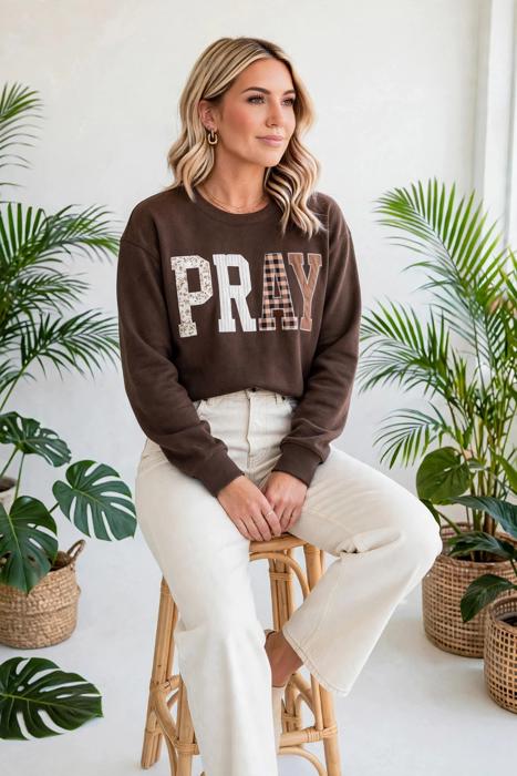 Prairie Charm Plaid Sweatshirt | S-XL