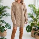  Cozy Cable Knit Sweater Dress | S-XL