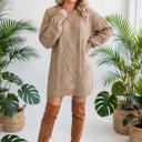  Cozy Cable Knit Sweater Dress | S-XL