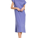  Round Neck Short Sleeve Midi Dress | S-XL