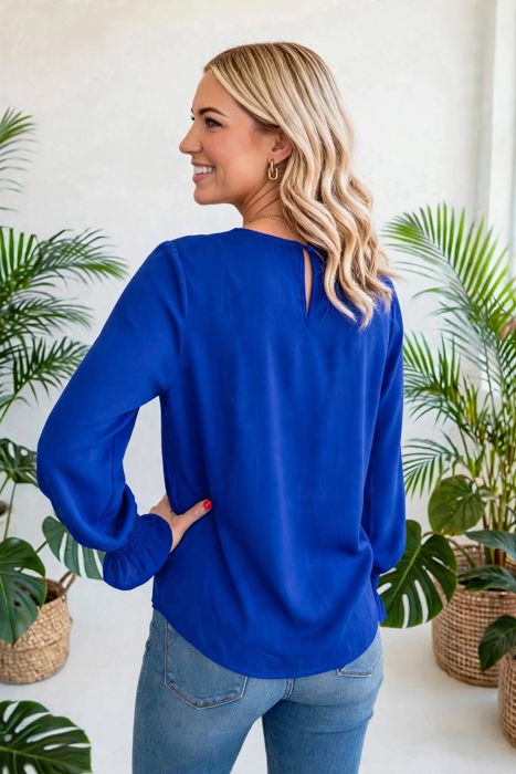 Ruffle Bubble Sleeve Top | S-2XL
