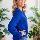  Ruffle Bubble Sleeve Top | S-2XL