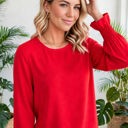  Ruffle Bubble Sleeve Top | S-2XL