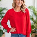  Ruffle Bubble Sleeve Top | S-2XL