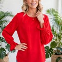  Ruffle Bubble Sleeve Top | S-2XL