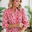  Polka & Stripe Style Shift Top | S-XL