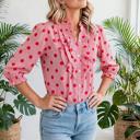  Polka & Stripe Style Shift Top | S-XL