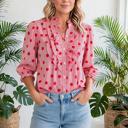  Polka & Stripe Style Shift Top | S-XL