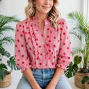  Polka & Stripe Style Shift Top | S-XL