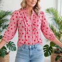  Polka & Stripe Style Shift Top | S-XL