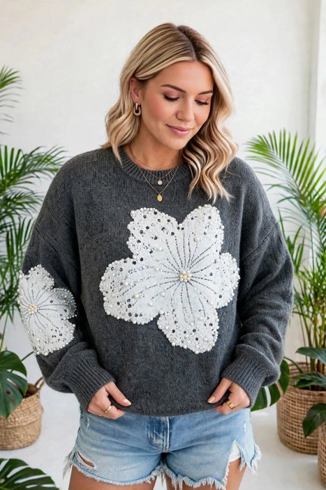 Blossom Belle Cozy Knit Sweater | S-XL