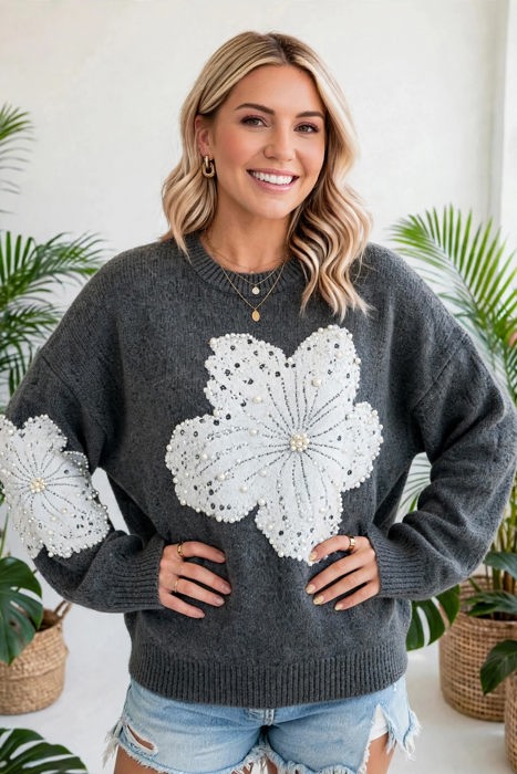 Blossom Belle Cozy Knit Sweater | S-XL