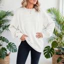  Everly Texture Drop Shoulder Pullover | S-XL