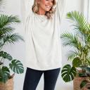  Everly Texture Drop Shoulder Pullover | S-XL