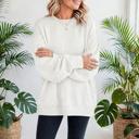  Everly Texture Drop Shoulder Pullover | S-XL