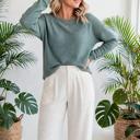  Waffle Knit Drop-Shoulder Top | S-XL