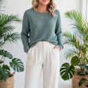  Waffle Knit Drop-Shoulder Top | S-XL
